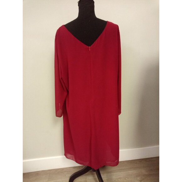 Vintage Repro Grace Karin Women's Red Midi Dress Size XXL - Picture 3 of 6